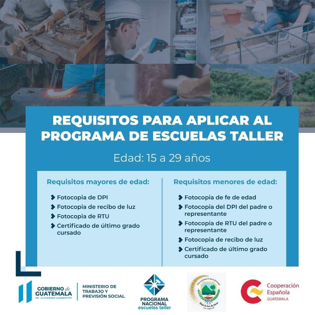 Estos Son Los Requisitos Para Aplicar Al Programa Escuelas Taller 1351