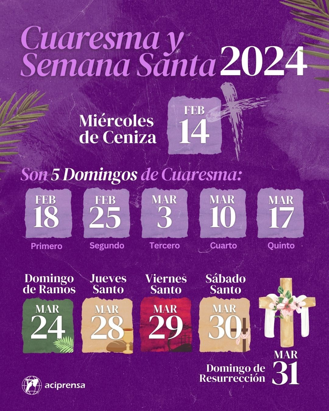 ¿Cuándo inicia la Cuaresma este 2024?