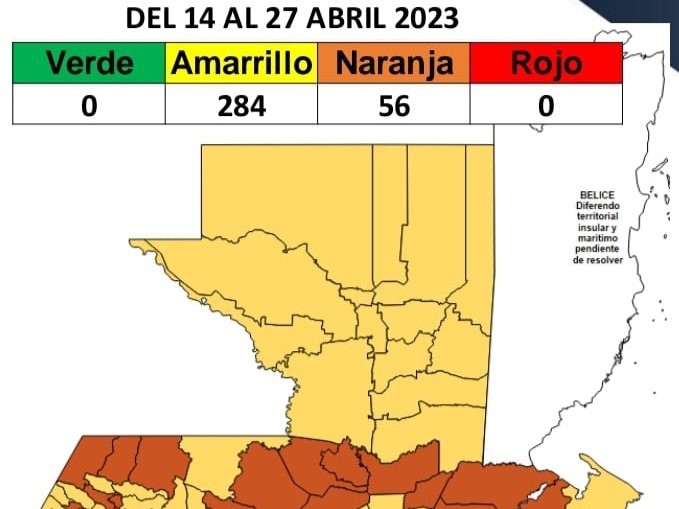 Actualización de tablero de alertas por COVID-19, no hay municipios en rojo 