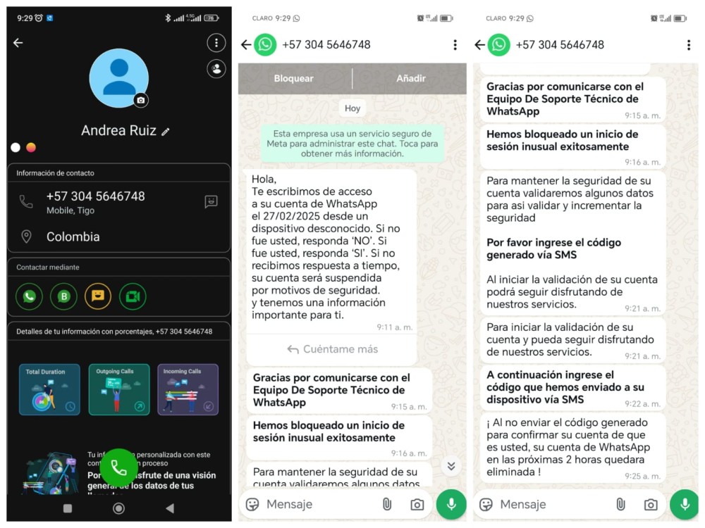 Advierten modalidad de estafas a través de mensajes en Whatsapp 