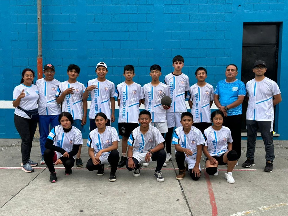 Alumnos del instituto de Tierra Colorada Quetzaltenango representarán a Guatemala en la Copa de Pelota Maya en El Salvador