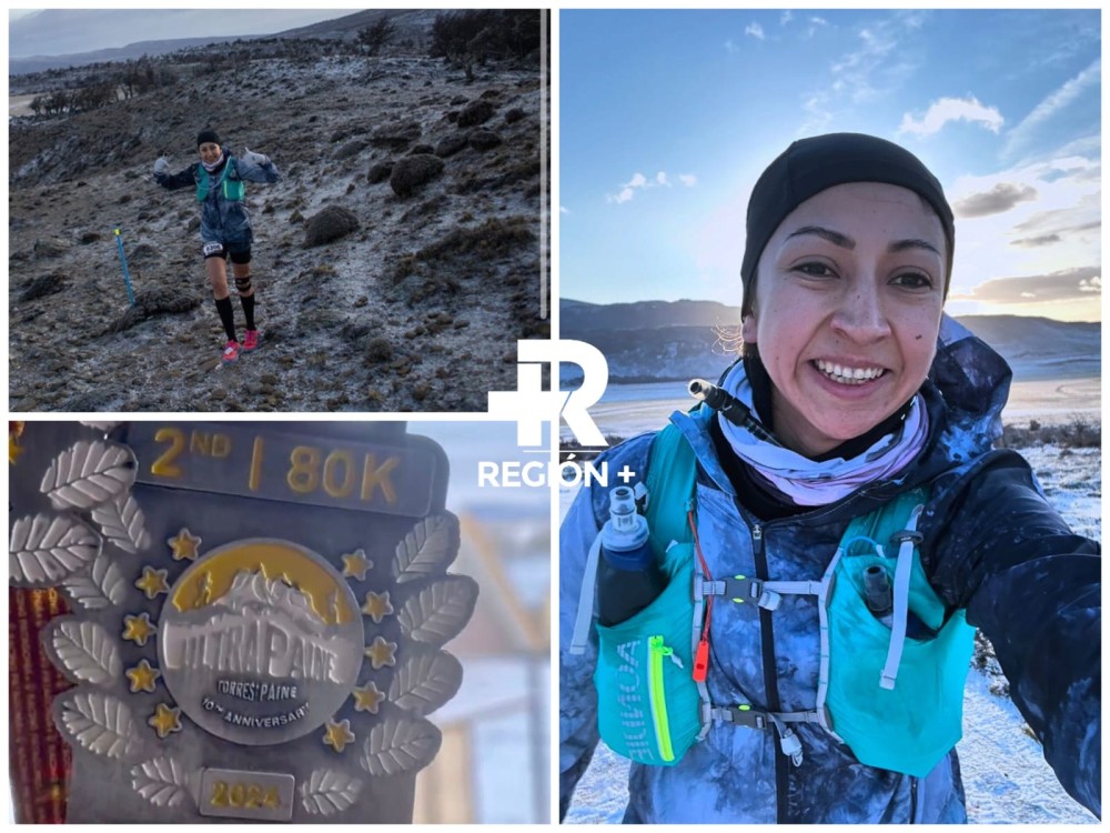 Atleta quetzalteca completa exigente prueba de 80 kilómetros en la Patagonia