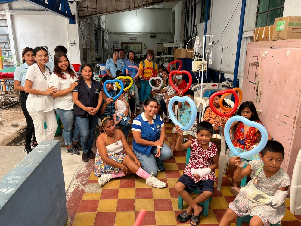 Celebran Día del Niño en el Hospital Nacional de Mazatenango