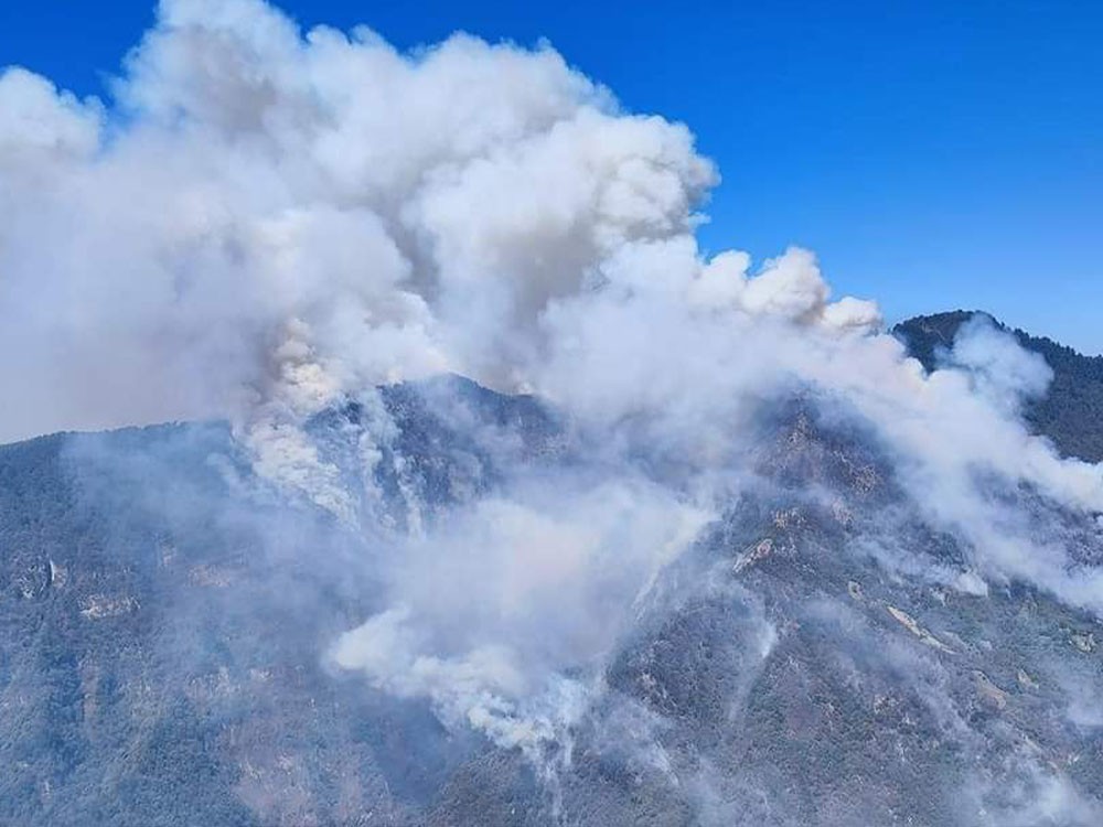 Declaran alerta anaranjada en Quetzaltenango por al menos seis incendios forestales 