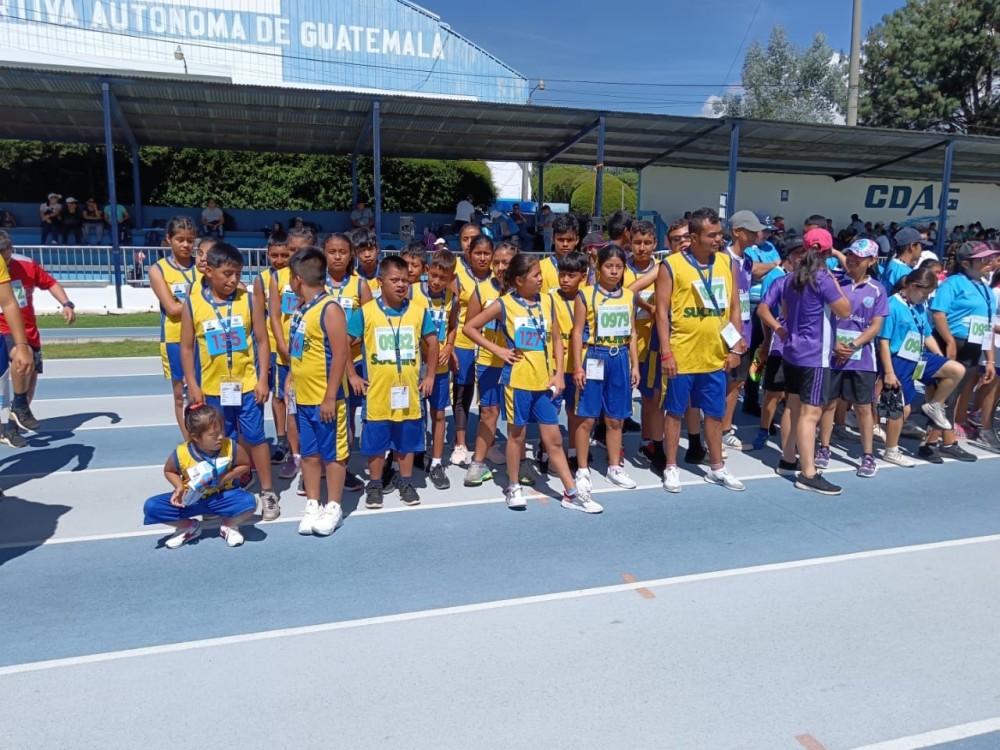 Delegación de Suchitepéquez con estudiantes en condición de discapacidad, participan en los juegos nacionales de atletismo en Quetzaltenango