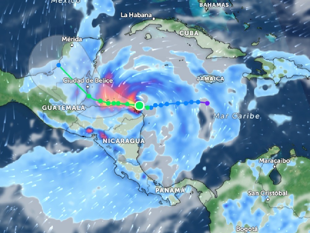 Depresión tropical se fortalece y se convierte en la tormenta Sara