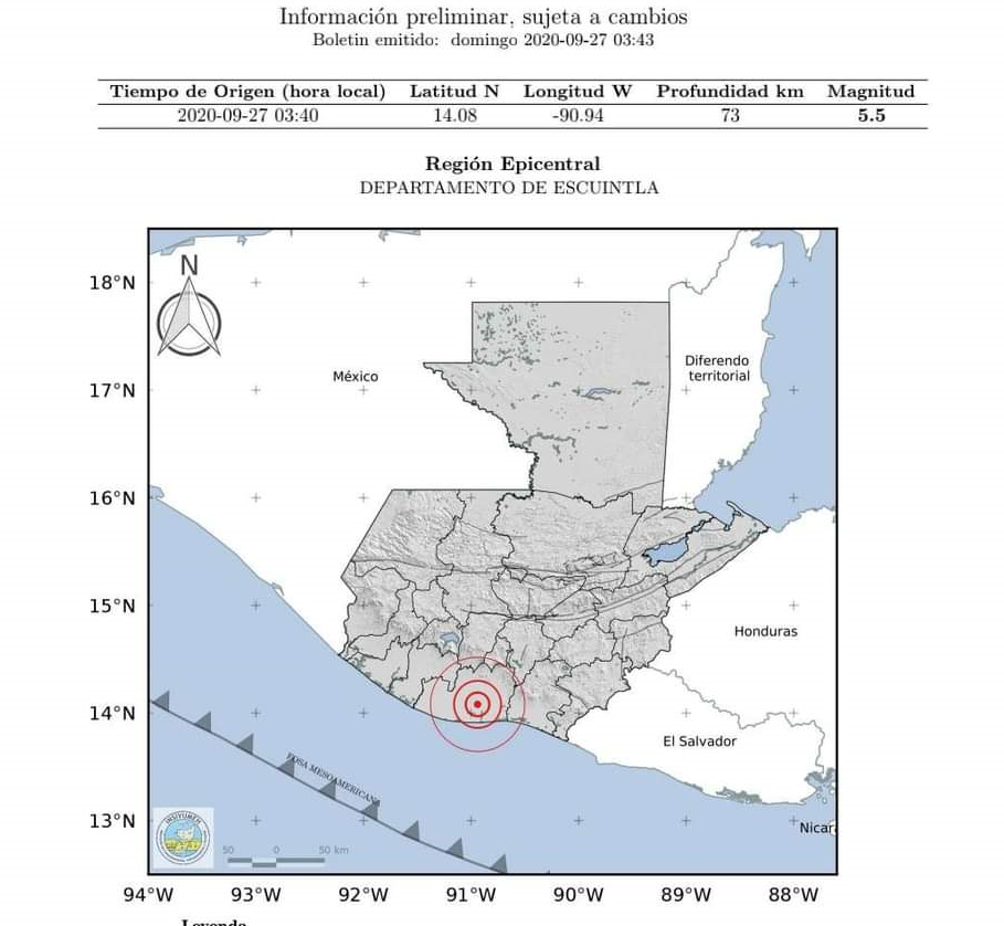 Dos sismos causan alarma entre guatemaltecos la madruga del domingo