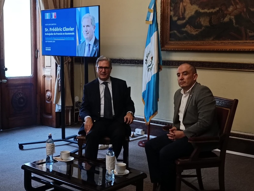 Embajador de Francia en Guatemala visita Xela 