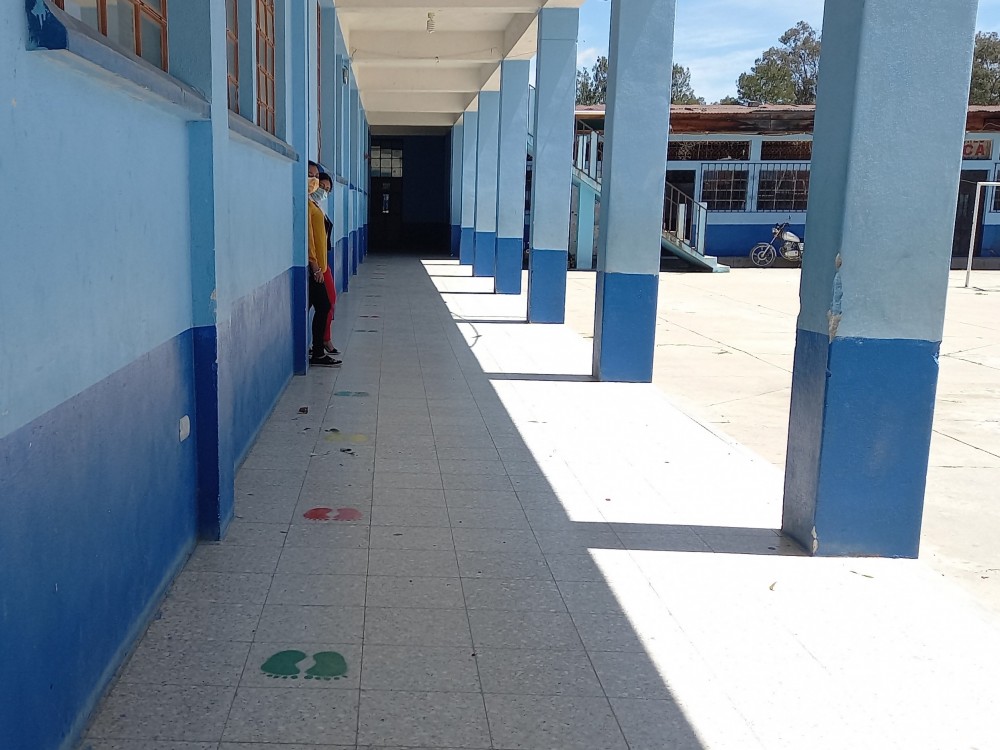 Escuela de Huehuetenango se prepara para regreso a clases presenciales