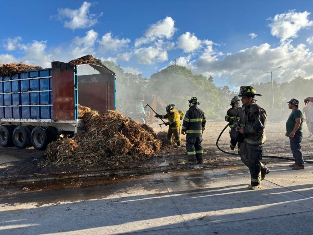 Estas son las causas de incendio de rastra de tráiler en Olintepeque, Quetzaltenango 