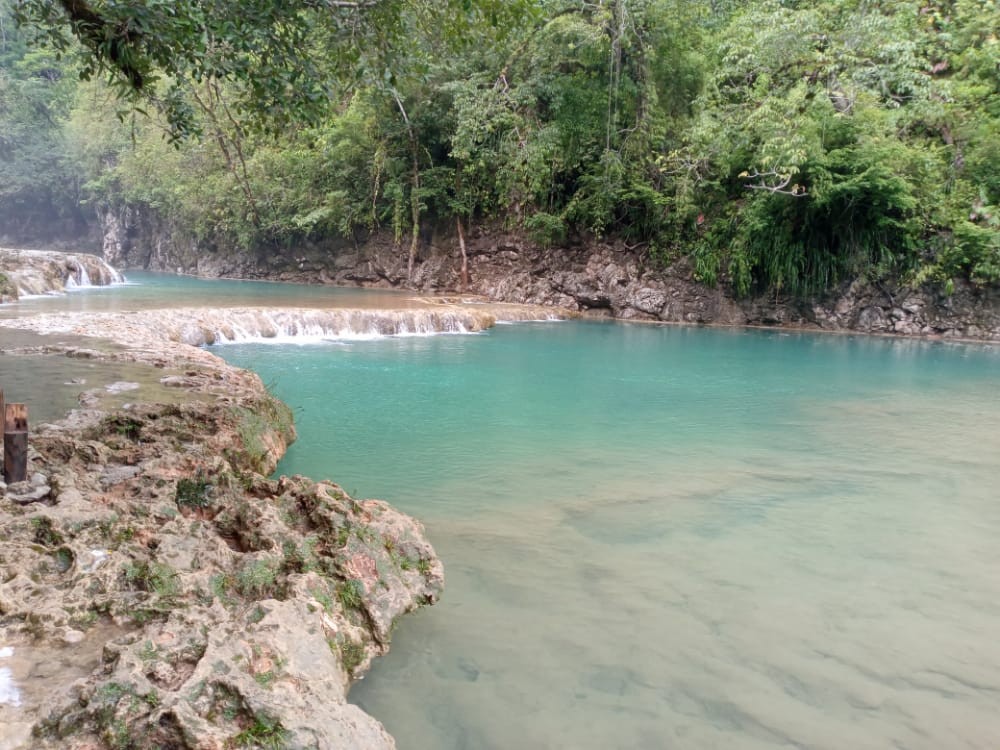 Estas son las imágenes de cómo se encuentra Semuc Champey