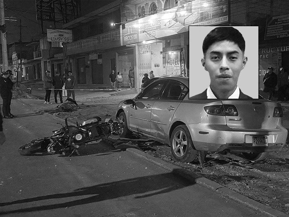Hecho de tránsito en ingreso a Xela deja un fallecido y un hombre gravemente herido
