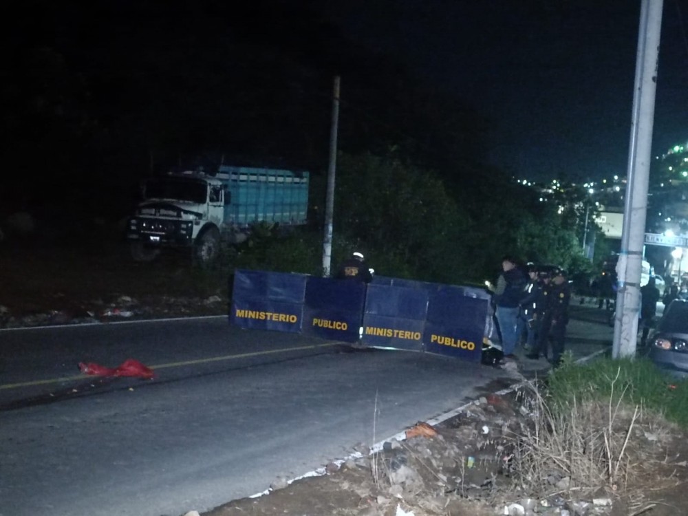 Hombre muere atropellado en entrada a Almolonga, Quetzaltenango 