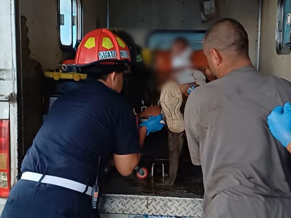 Hombre se salva de morir en accidente laboral 