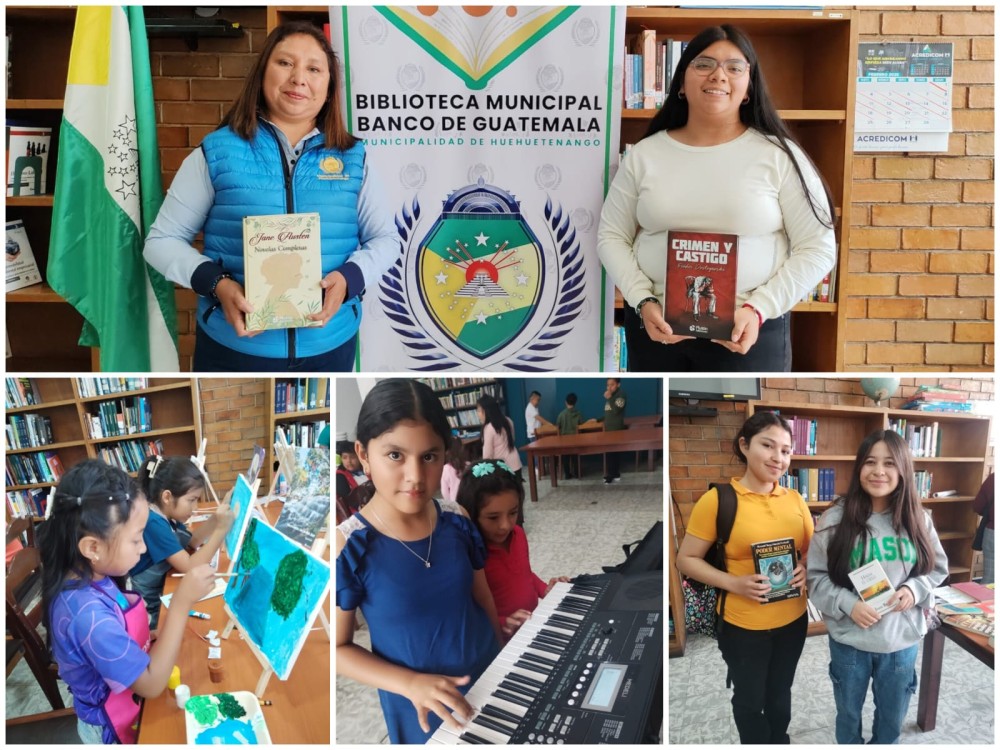 La Biblioteca Municipal de Huehuetenango, un espacio que promueve el arte y la lectura