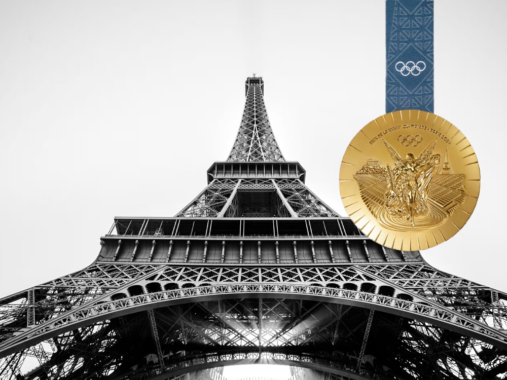 Una pieza de la torre Eiffel en cada medalla olímpica de París 2024