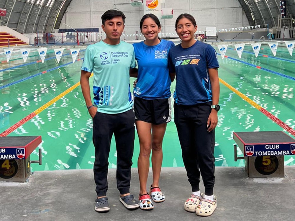 Marlen Aguilar, logra el quinto lugar en la Copa Continental de Triatlón en Ecuador