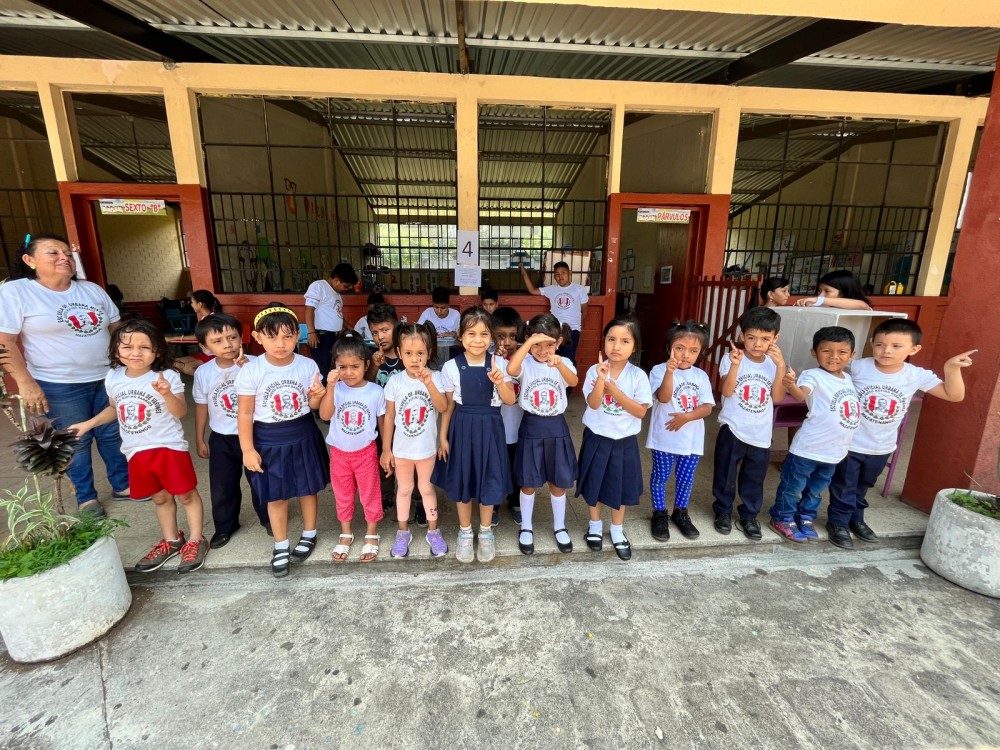 MAZATENANGO: eligen gobierno escolar en la Escuela Justo Rufino Barrios