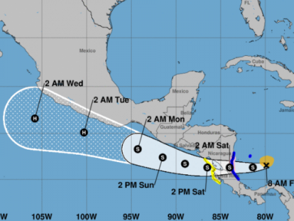 Monitorean Depresión Tropical Dos ubicada al norte de Panamá