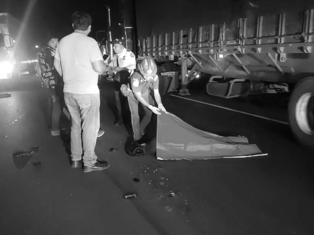 Motorista muere tras atropellado por un vehículo en ruta a Retalhuleu