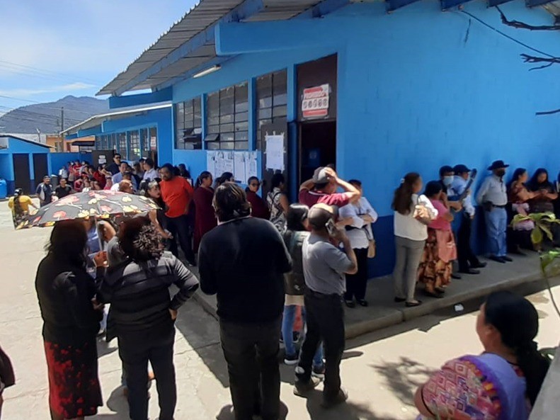 Municipio de San Mateo Quetzaltenango, presenta afluencia alta de votantes 