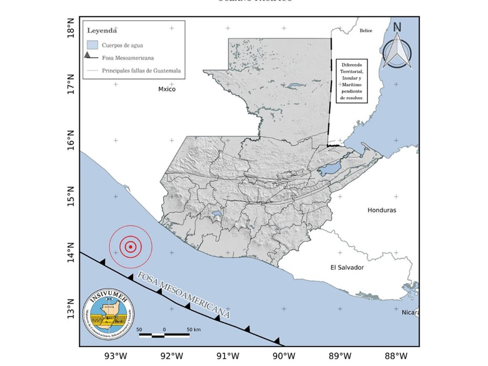 Sismo de 5.9 sacude el suroccidente de Guatemala