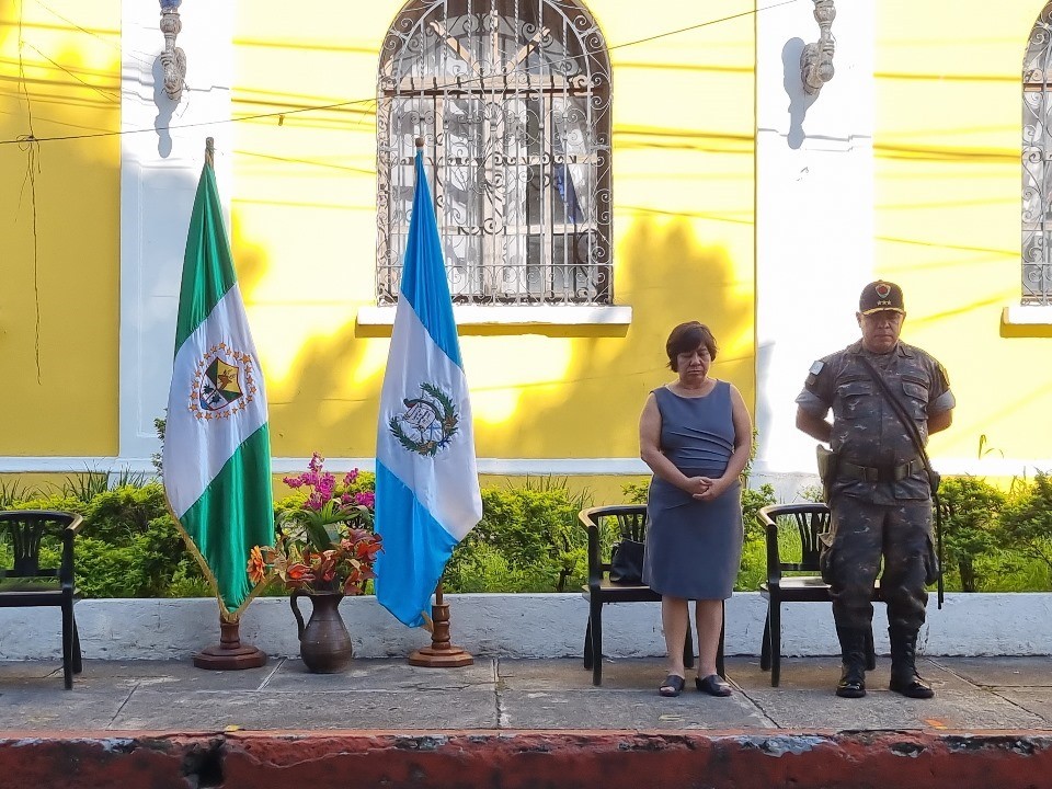 Suchitepéquez: celebran el día de la bandera