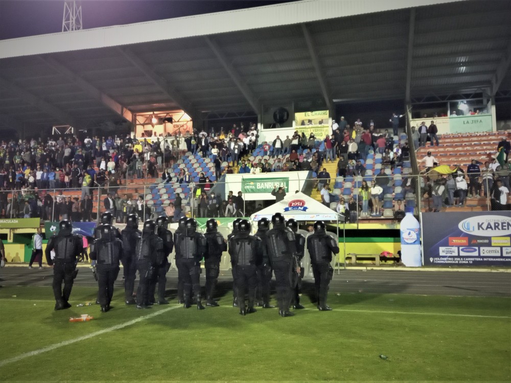 Xinabajul a espera de multa por disturbios en el partido de ayer